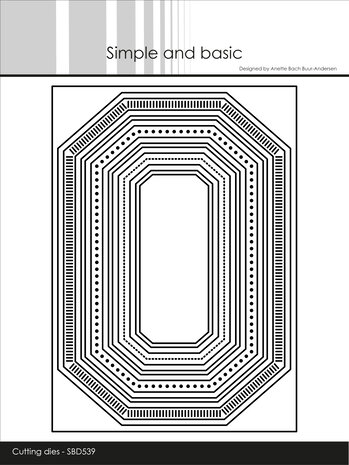 Simple and Basic Misc Edged Borders A6 Dies (SBD539)