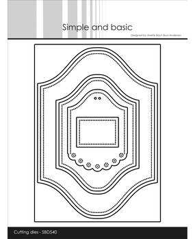 Simple and Basic Ornamental Frame A6 / A7 Dies (SBD540)