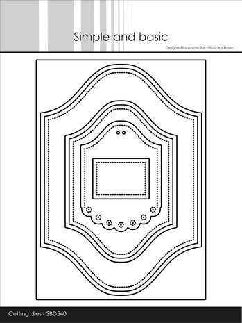 Simple and Basic Ornamental Frame A6 / A7 Dies (SBD540)