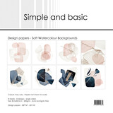 Simple and Basic Soft Watercolour Backgrounds 12x12 Inch Paper Pad (SBP747)