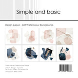 Simple and Basic Soft Watercolour Backgrounds 6x6 Inch Paper Pad (SBP547)