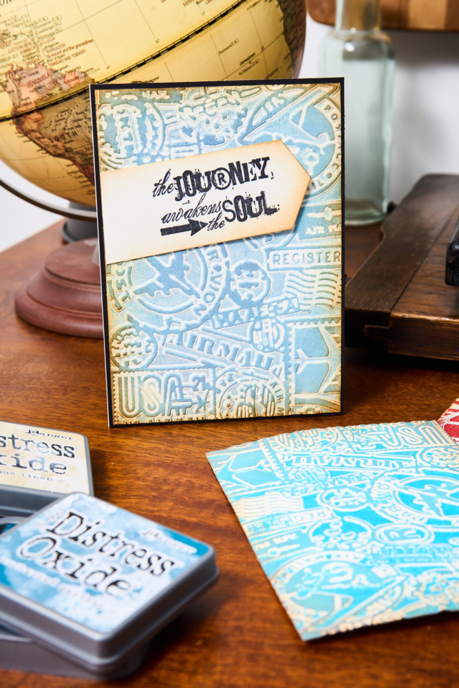 Sizzix Multi-Level Textured Impressions by Tim Holtz Vault Airmail (666869) Sizzix Multi-Level Textured Impressions by Tim Holtz Vault Airmail (666869)