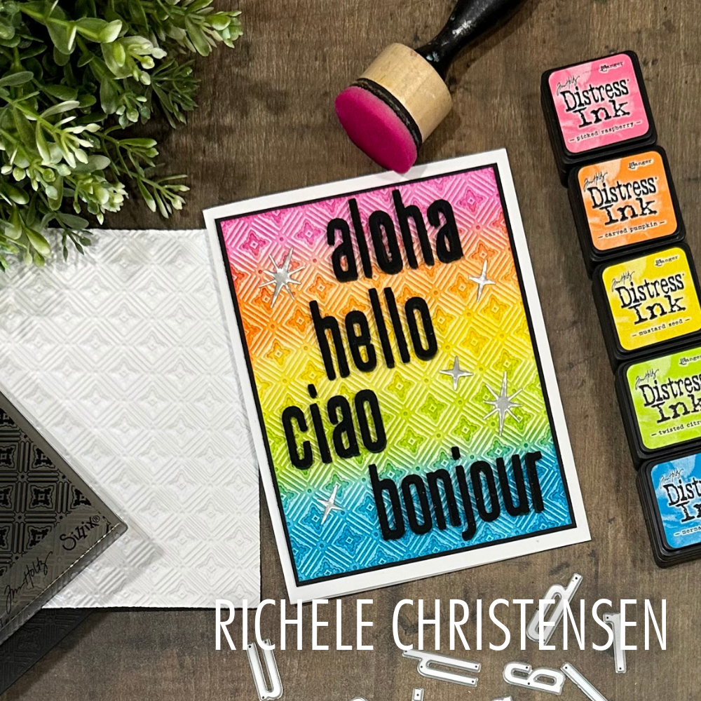 Sizzix Multi-Level Textured Impressions by Tim Holtz Vault Diamonds (666867) Sizzix Multi-Level Textured Impressions by Tim Holtz Vault Diamonds (666867)