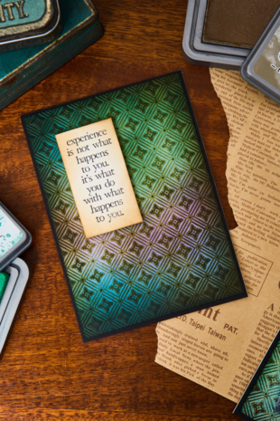 Sizzix Multi-Level Textured Impressions by Tim Holtz Vault Diamonds (666867) Sizzix Multi-Level Textured Impressions by Tim Holtz Vault Diamonds (666867)