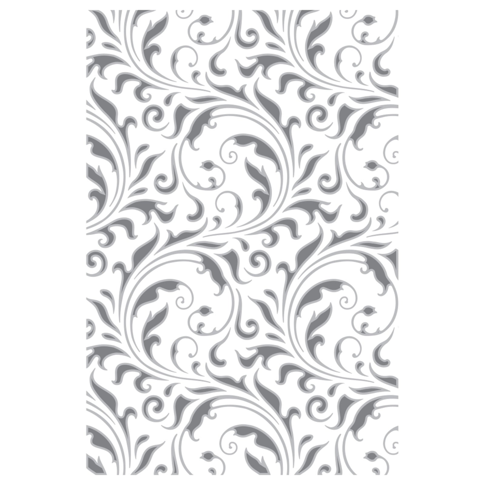 Sizzix Multi-Level Textured Impressions by Tim Holtz Vault Flourish (666868) Sizzix Multi-Level Textured Impressions by Tim Holtz Vault Flourish (666868)