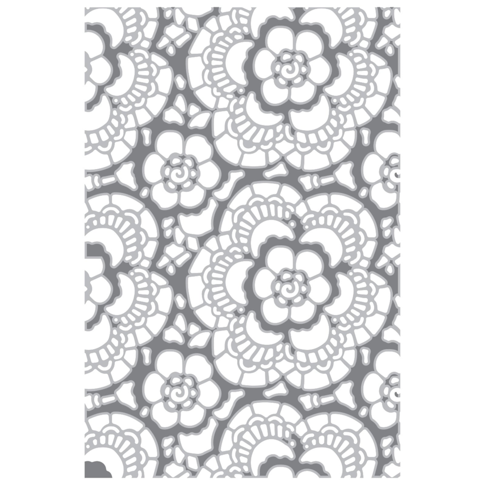 Sizzix Multi-Level Textured Impressions by Tim Holtz Vault Lace (666865) Sizzix Multi-Level Textured Impressions by Tim Holtz Vault Lace (666865)