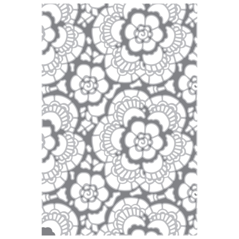 Sizzix Multi-Level Textured Impressions by Tim Holtz Vault Lace (666865) Sizzix Multi-Level Textured Impressions by Tim Holtz Vault Lace (666865)
