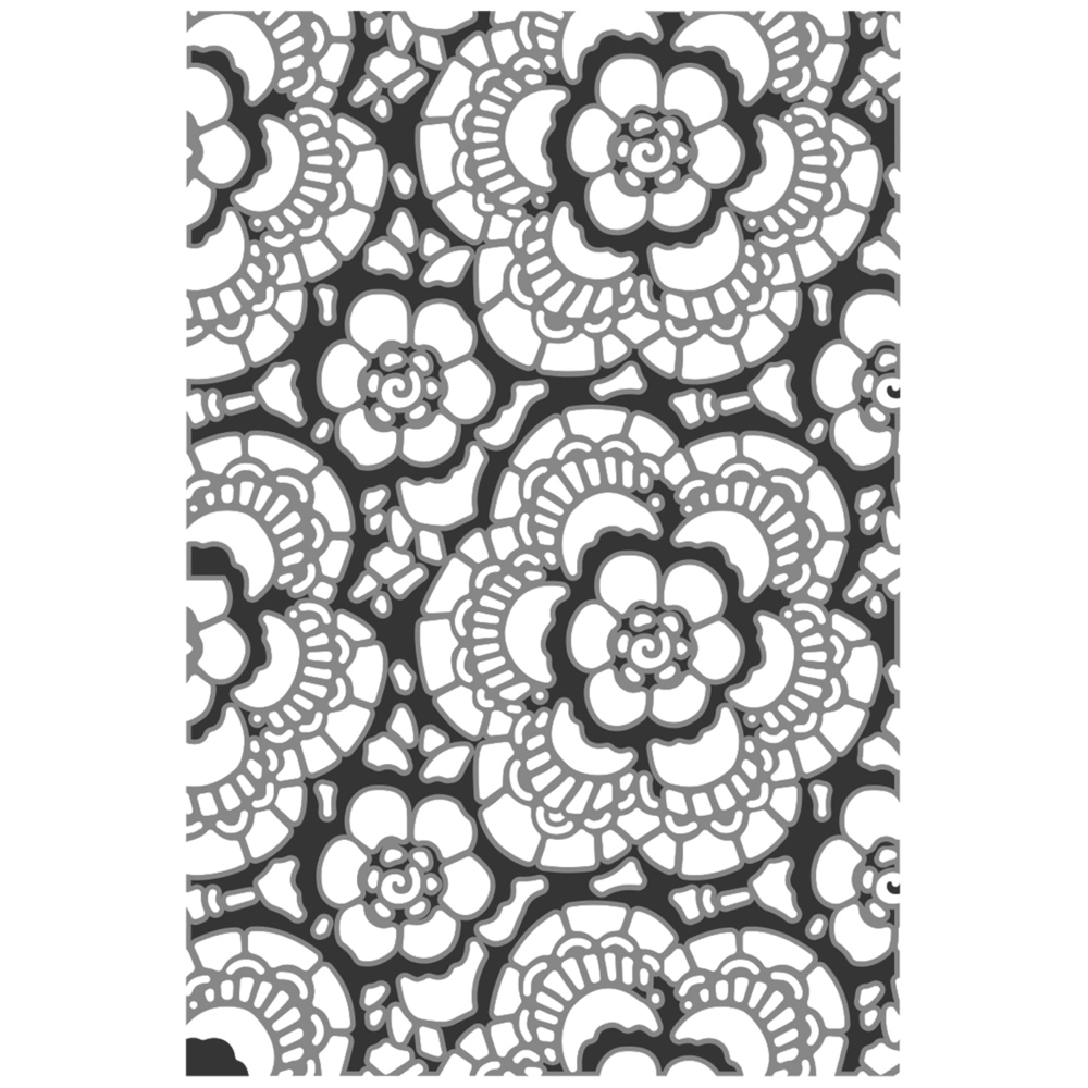 Sizzix Multi-Level Textured Impressions by Tim Holtz Vault Lace (666865) Sizzix Multi-Level Textured Impressions by Tim Holtz Vault Lace (666865)