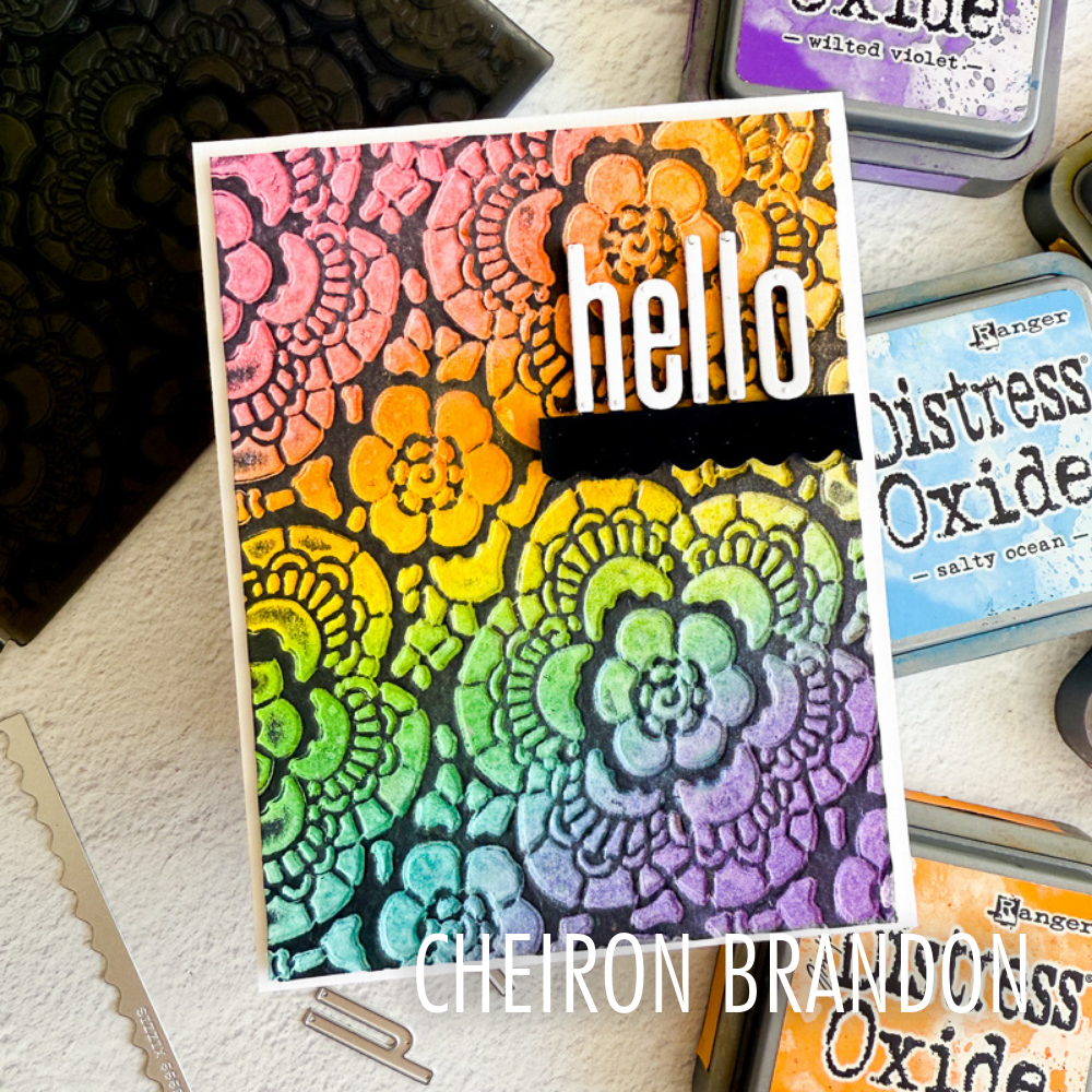 Sizzix Multi-Level Textured Impressions by Tim Holtz Vault Lace (666865) Sizzix Multi-Level Textured Impressions by Tim Holtz Vault Lace (666865)