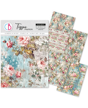 Ciao Bella Tissue Paper A4 My Secret Garden (6pcs) (HA007)