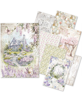 Ciao Bella Secret Garden A5 Rice Paper Mixed (8pcs) (CBRS013)