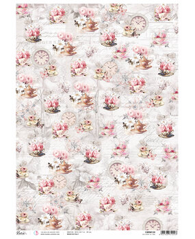 Ciao Bella Timeless Moments Rice Paper A3 The Heart of Time (3pcs) (CBRM130) (DISCONTINUED)