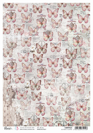 Ciao Bella Timeless Moments Rice Paper A4 Butterfly Flapping (5pcs) (CBRP523) (DISCONTINUED) Ciao Bella Timeless Moments Rice Paper A4 Butterfly Flapping (5pcs) (CBRP523) (DISCONTINUED)