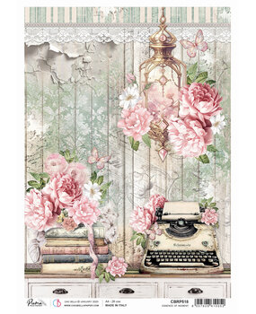 Ciao Bella Timeless Moments Rice Paper A4 Essence of Moment (5pcs) (CBRP518) (DISCONTINUED)