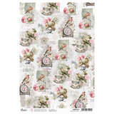 Ciao Bella Timeless Moments Rice Paper A4 Timeless Melodies (5pcs) (CBRP515) (DISCONTINUED)