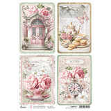 Ciao Bella Timeless Moments Rice Paper A4 Timeless Moments Cards (5pcs) (CBRP517) (DISCONTINUED)