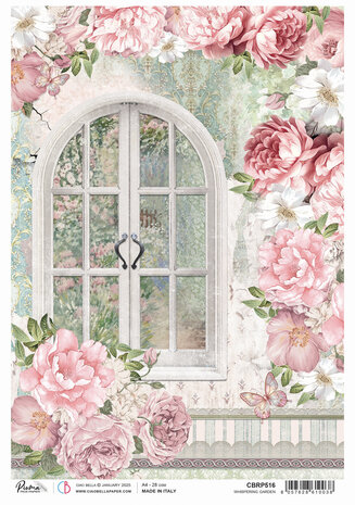 Ciao Bella Timeless Moments Rice Paper A4 Whispering Garden (5pcs) (CBRP516) (DISCONTINUED)