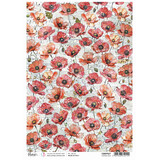 Ciao Bella Majestic Dream Rice Paper A4 Poppies Field (5pcs) (CBRP527) (DISCONTINUED)