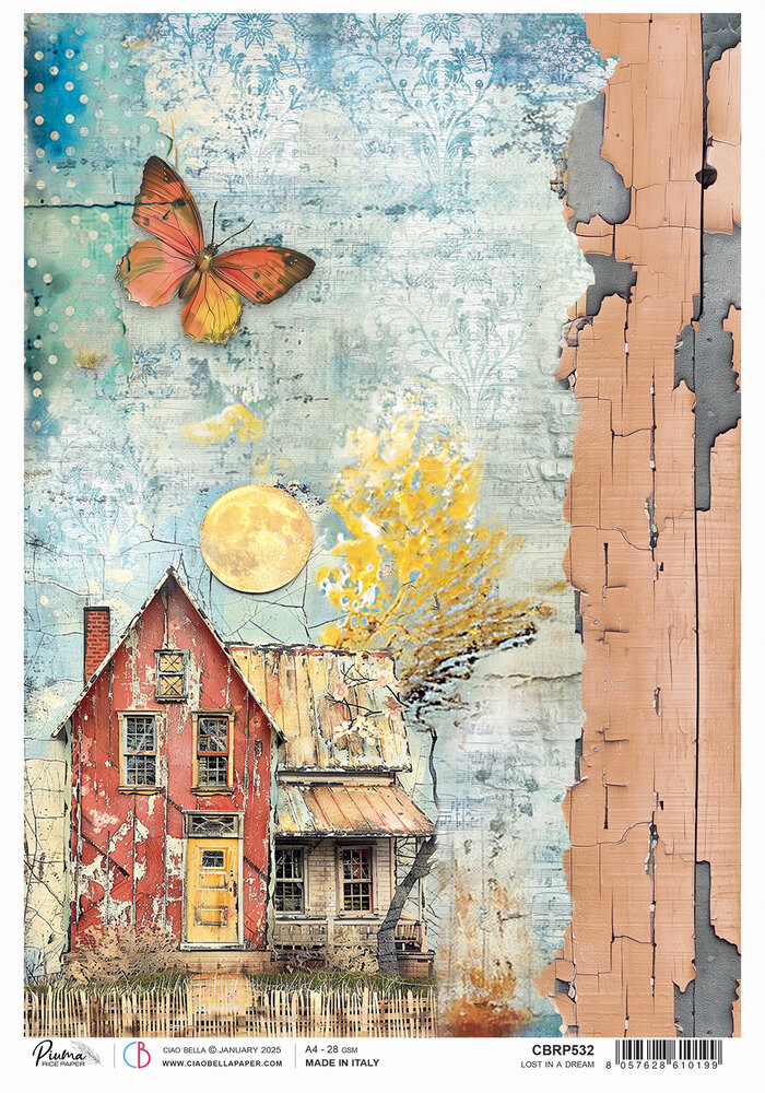 Ciao Bella Majestic Dream Rice Paper A4 Lost in a Dream (5pcs) (CBRP532) (DISCONTINUED)