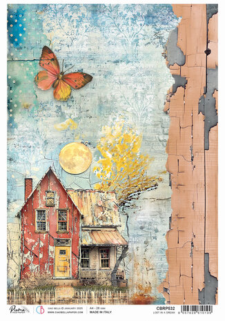 Ciao Bella Majestic Dream Rice Paper A4 Lost in a Dream (5pcs) (CBRP532) (DISCONTINUED)