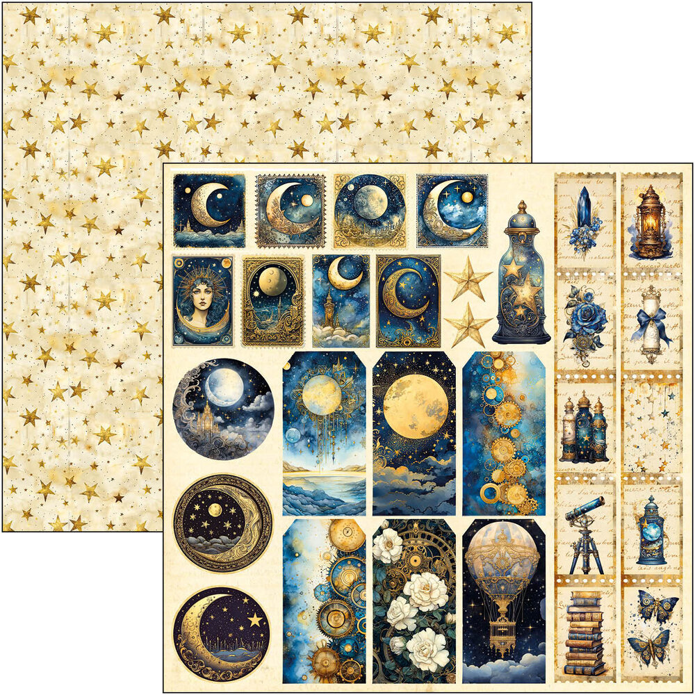 Ciao Bella Celestial 12x12 Inch Patterns Pad (8pcs) (CBT087)