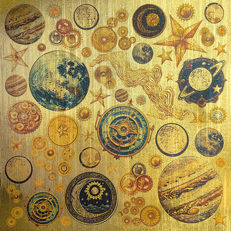 Ciao Bella Celestial 6x6 Inch Deluxe Paper Gold (5pcs) (CBDQ021) Ciao Bella Celestial 6x6 Inch Deluxe Paper Gold (5pcs) (CBDQ021)