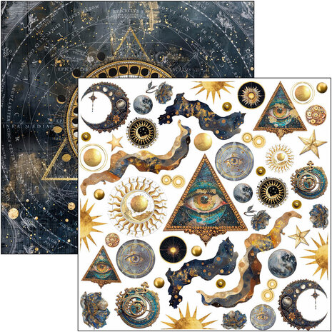 Ciao Bella Celestial 6x6 Inch Fussy Cut Pad (24pcs) (CBQE087) Ciao Bella Celestial 6x6 Inch Fussy Cut Pad (24pcs) (CBQE087)