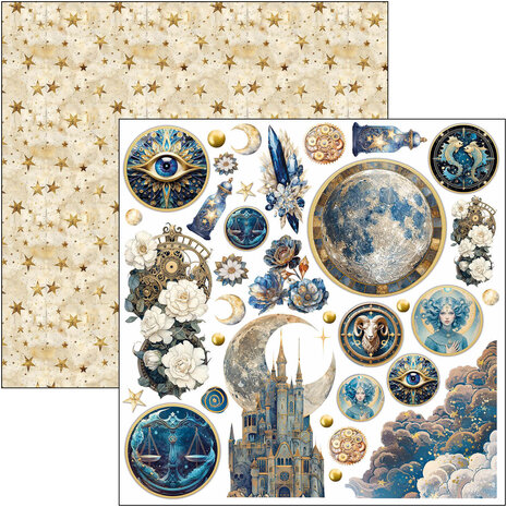 Ciao Bella Celestial 6x6 Inch Fussy Cut Pad (24pcs) (CBQE087) Ciao Bella Celestial 6x6 Inch Fussy Cut Pad (24pcs) (CBQE087)