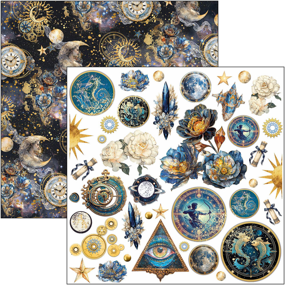 Ciao Bella Celestial 6x6 Inch Fussy Cut Pad (24pcs) (CBQE087) Ciao Bella Celestial 6x6 Inch Fussy Cut Pad (24pcs) (CBQE087)