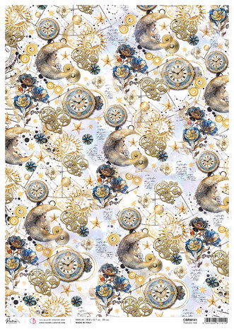 Ciao Bella Celestial A3 Rice Paper Timeless Time (3pcs) (CBRM141) Ciao Bella Celestial A3 Rice Paper Timeless Time (3pcs) (CBRM141)