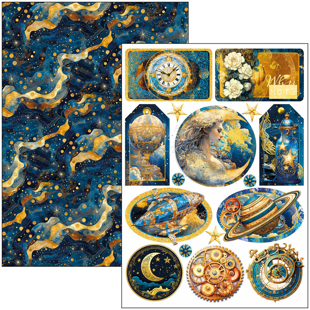 Ciao Bella Celestial A4 Creative Pad (9pcs) (CBCL087) Ciao Bella Celestial A4 Creative Pad (9pcs) (CBCL087)