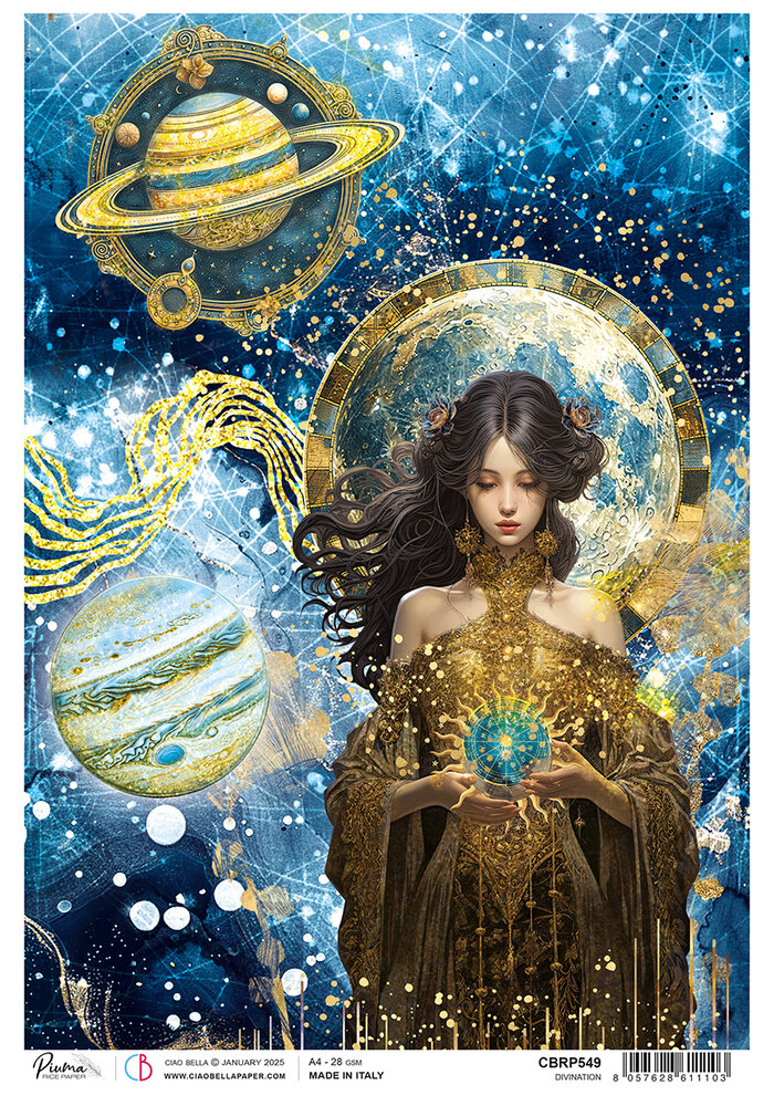 Ciao Bella Celestial A4 Rice Paper Divination (5pcs) (CBRP549) Ciao Bella Celestial A4 Rice Paper Divination (5pcs) (CBRP549)
