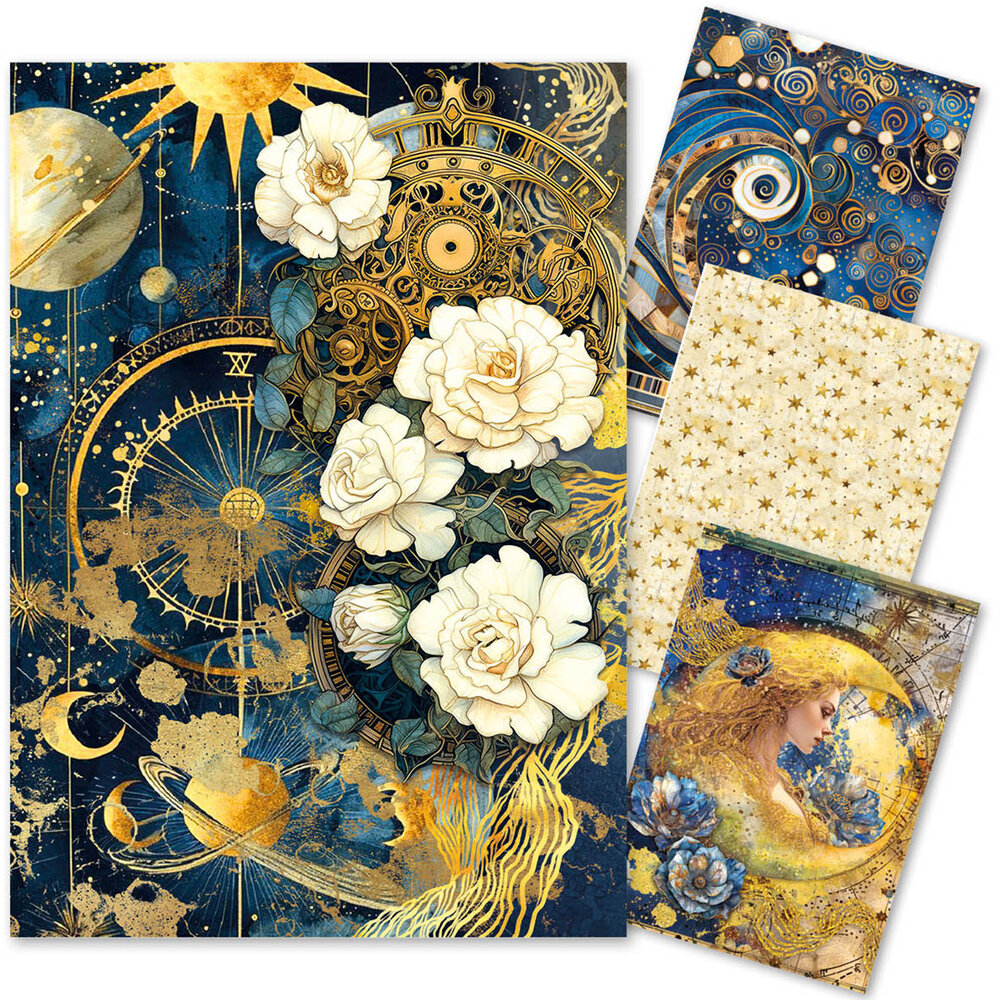 Ciao Bella Celestial A4 Rice Paper Mixed (4pcs) (CBRA003) Ciao Bella Celestial A4 Rice Paper Mixed (4pcs) (CBRA003)