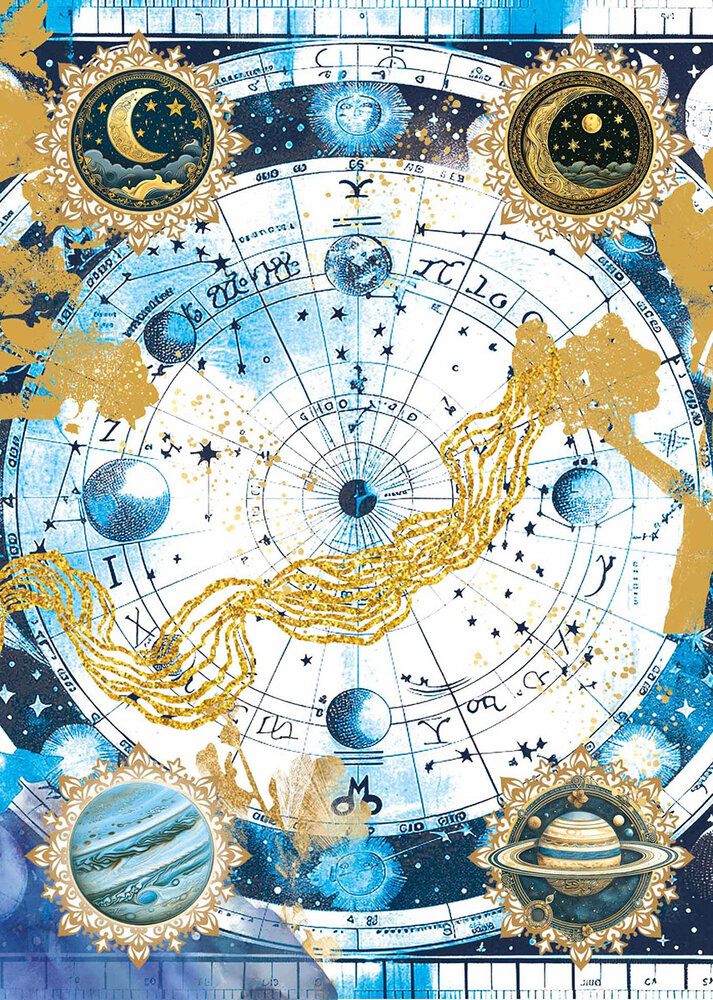 Ciao Bella Celestial A4 Vellum Paper Patterns (6pcs) (CBV026)