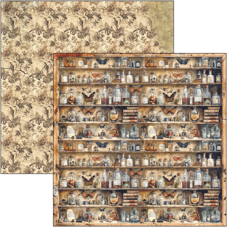 Ciao Bella Cabinet of Curiosities 12x12 Inch Paper Pad (12pcs) (CBPM085)