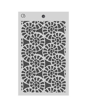 Ciao Bella Cabinet of Curiosities 5x8 Inch Texture Stencil Fossil Shell (MS079) Ciao Bella Cabinet of Curiosities 5x8 Inch Texture Stencil Fossil Shell (MS079)
