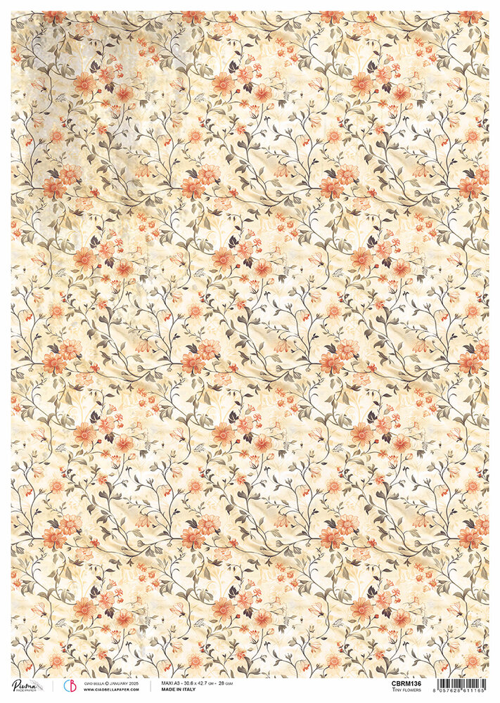 Ciao Bella Cabinet of Curiosities A3 Rice Paper Tiny Flowers (3pcs) (CBRM136) Ciao Bella Cabinet of Curiosities A3 Rice Paper Tiny Flowers (3pcs) (CBRM136)
