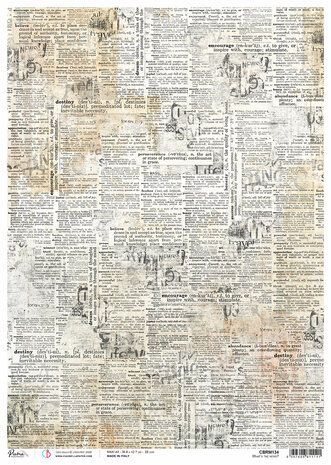 Ciao Bella Cabinet of Curiosities A3 Rice Paper What's the news? (3pcs) (CBRM134)