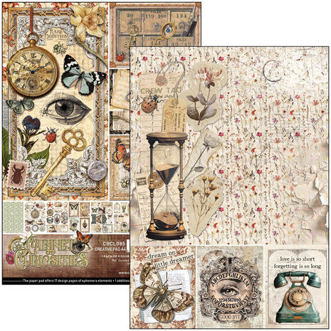 Ciao Bella Cabinet of Curiosities A4 Creative Pad (9pcs) (CBCL085) (DISCONTINUED)