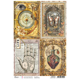 Ciao Bella Cabinet of Curiosities A4 Rice Paper Cabinet Cards (5pcs) (CBRP538)