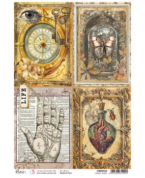 Ciao Bella Cabinet of Curiosities A4 Rice Paper Cabinet Cards (5pcs) (CBRP538) Ciao Bella Cabinet of Curiosities A4 Rice Paper Cabinet Cards (5pcs) (CBRP538)