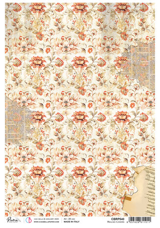 Ciao Bella Cabinet of Curiosities A4 Rice Paper Healing Flowers (5pcs) (CBRP540)