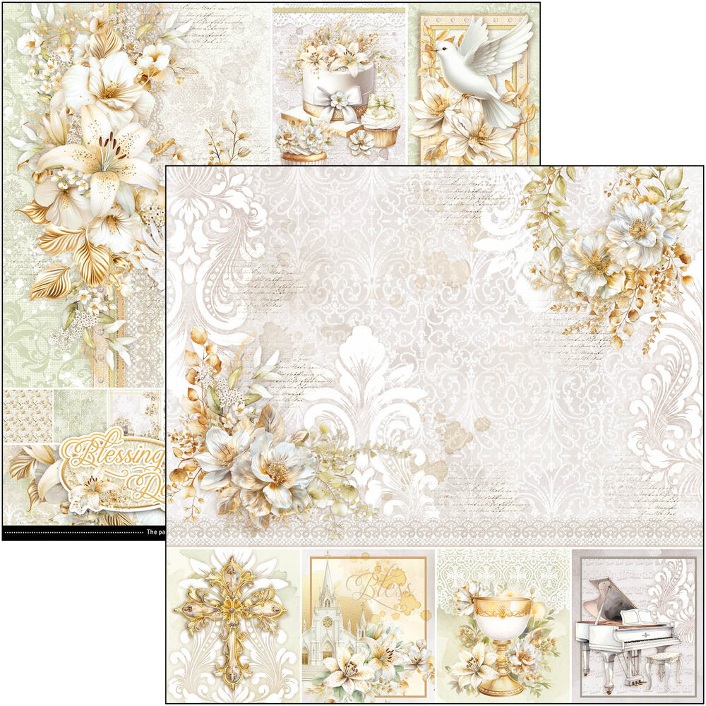 Ciao Bella Blessing Day 12x12 Inch Paper Pad (12pcs) (CBPM086) Ciao Bella Blessing Day 12x12 Inch Paper Pad (12pcs) (CBPM086)