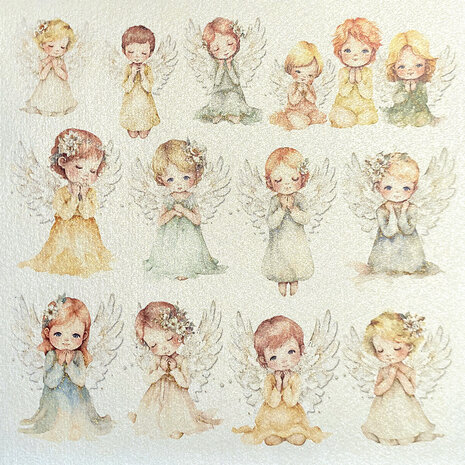 Ciao Bella Blessing Day 6x6 Inch Deluxe Paper Pearl (5pcs) (CBDQ020) Ciao Bella Blessing Day 6x6 Inch Deluxe Paper Pearl (5pcs) (CBDQ020)