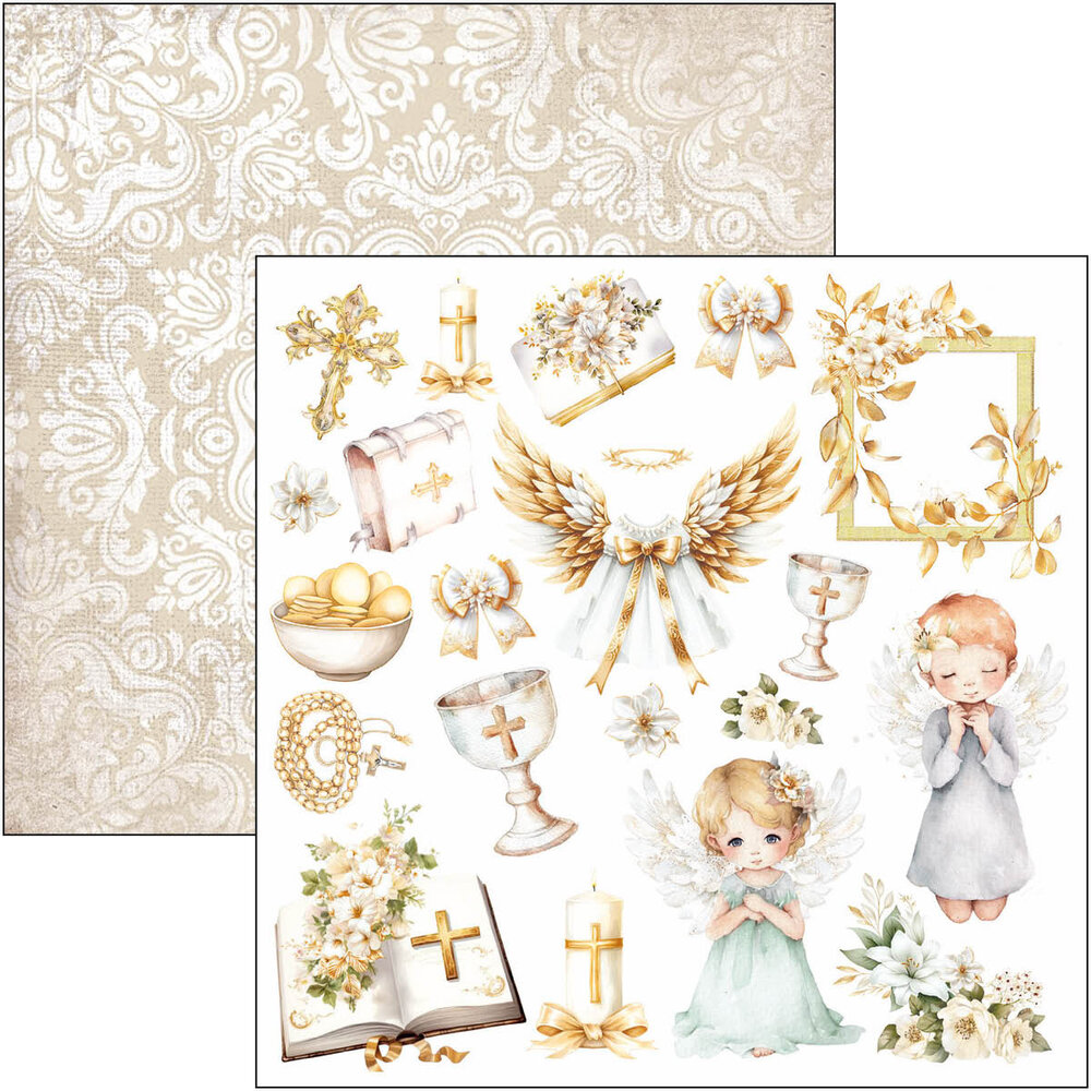 Ciao Bella Blessing Day 6x6 Inch Fussy Cut Pad (24pcs) (CBQE086) Ciao Bella Blessing Day 6x6 Inch Fussy Cut Pad (24pcs) (CBQE086)