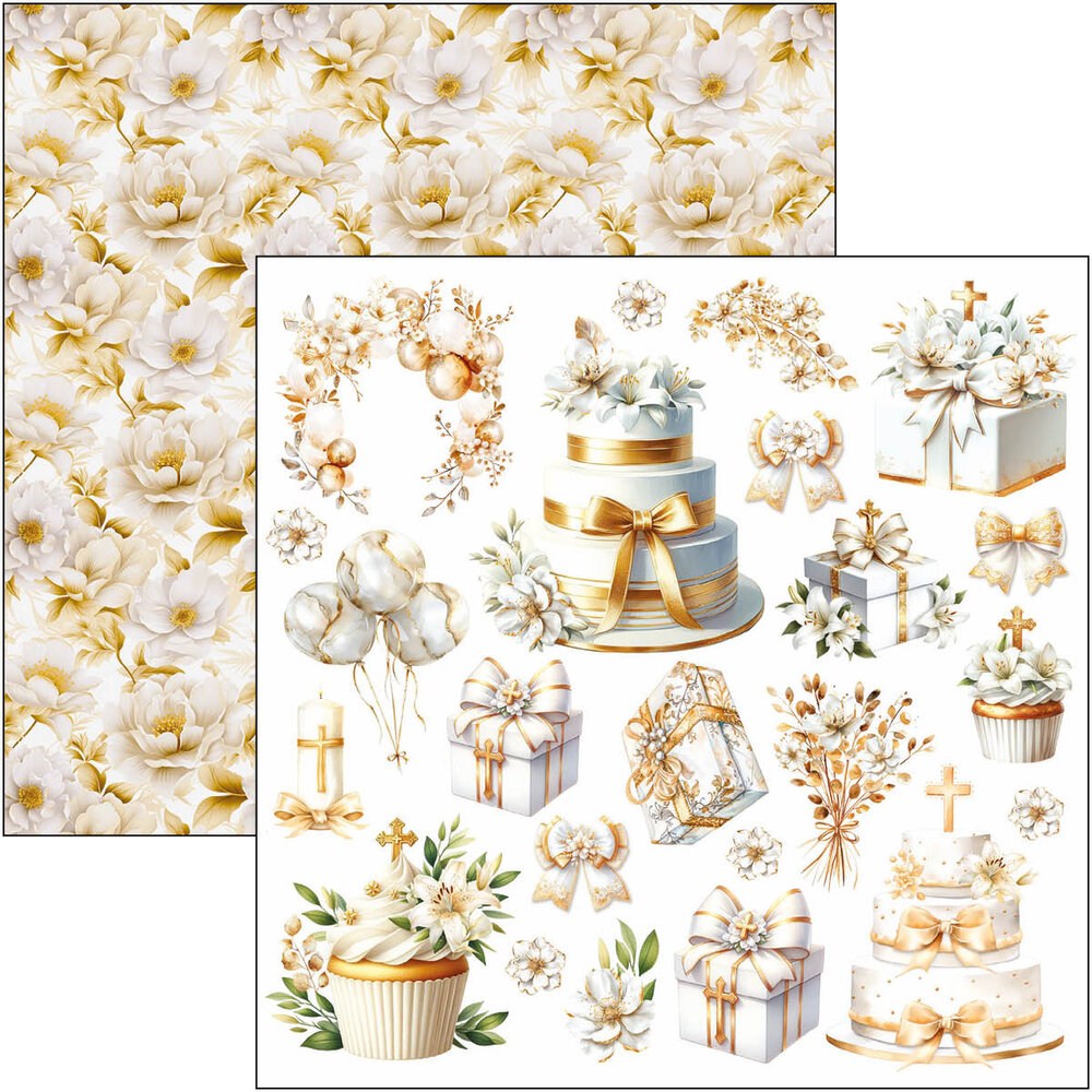 Ciao Bella Blessing Day 6x6 Inch Fussy Cut Pad (24pcs) (CBQE086) Ciao Bella Blessing Day 6x6 Inch Fussy Cut Pad (24pcs) (CBQE086)