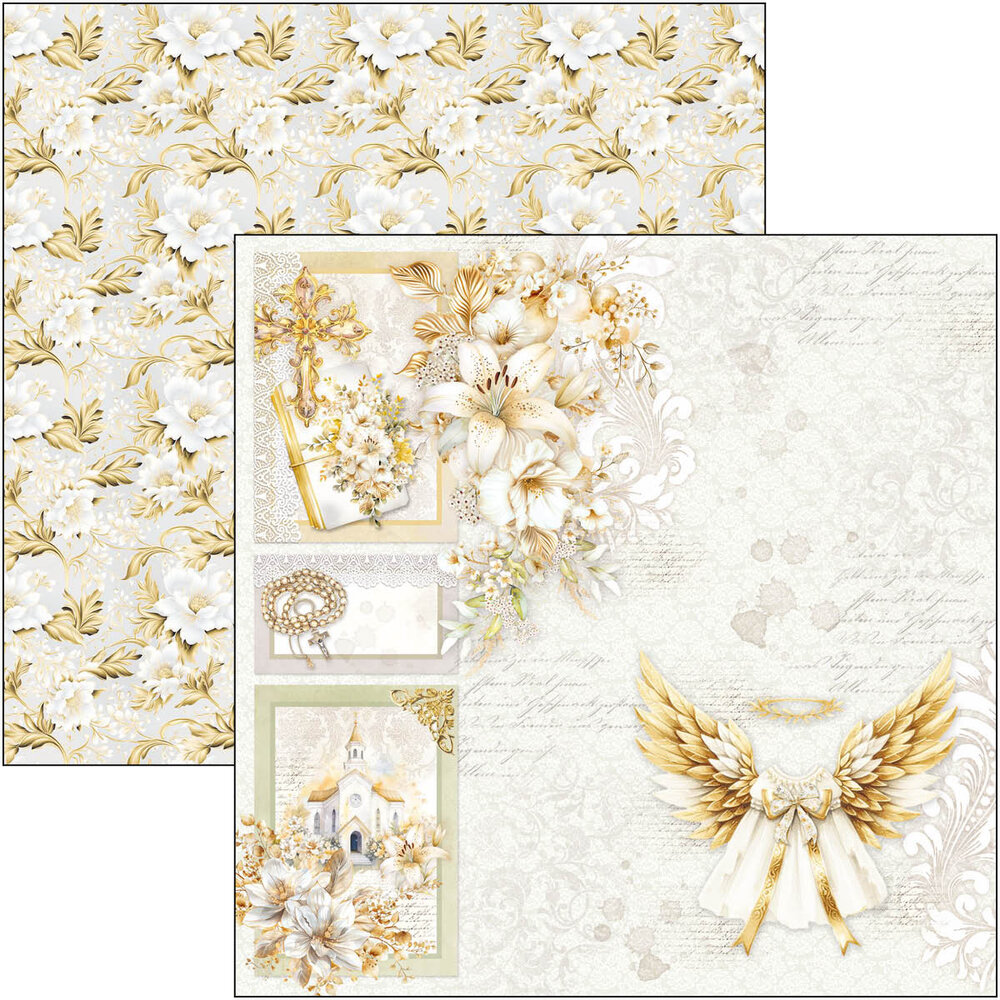 Ciao Bella Blessing Day 8x8 Inch Paper Pad (12pcs) (CBH086) Ciao Bella Blessing Day 8x8 Inch Paper Pad (12pcs) (CBH086)