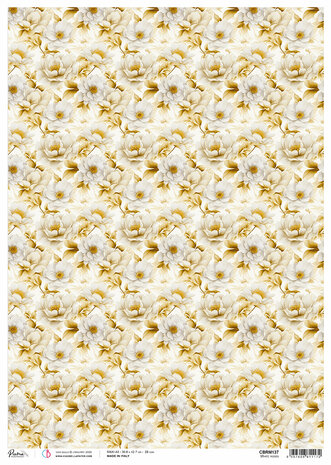 Ciao Bella Blessing Day A3 Rice Paper White Roses (3pcs) (CBRM137) Ciao Bella Blessing Day A3 Rice Paper White Roses (3pcs) (CBRM137)