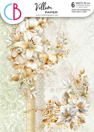 Ciao Bella Blessing Day A4 Vellum Paper Patterns (6pcs) (CBV025)
