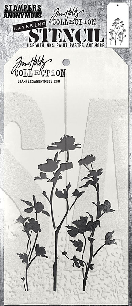 Stampers Anonymous Wildflower Tim Holtz Layering Stencil (THS035) Stampers Anonymous Wildflower Tim Holtz Layering Stencil (THS035)